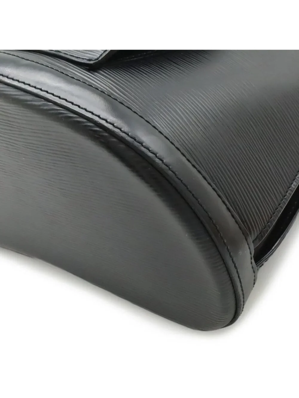 Louis Vuitton Epi Cobran Backpack Shoulder Bag Leather Noir Black